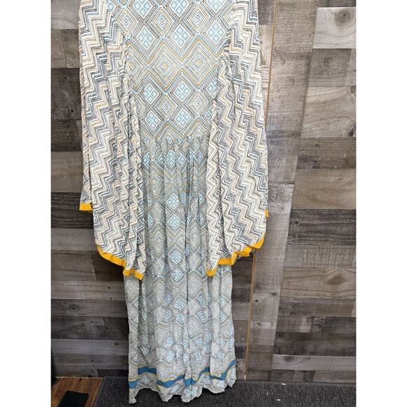 Talitha Women's Maghreb Pinted Silk-Georgette V-Neck Maxi Dress Size S NEW $575 - Picture 6 of 7